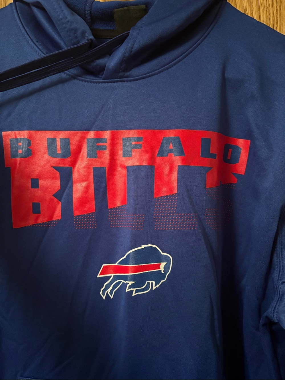 NFL Royal Blue and Red Buffalo Bills Pullover Hoodie